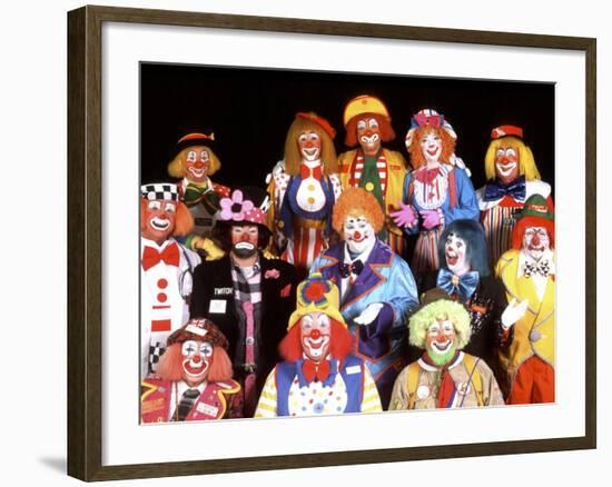 Group Portrait of Clowns-Bill Bachmann-Framed Photographic Print