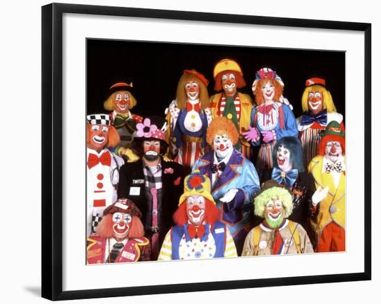 Group Portrait of Clowns-Bill Bachmann-Framed Photographic Print