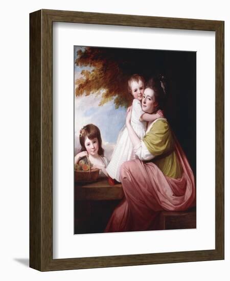 Group Portrait of Dorothy Stables and Her Daughters-George Romney-Framed Giclee Print