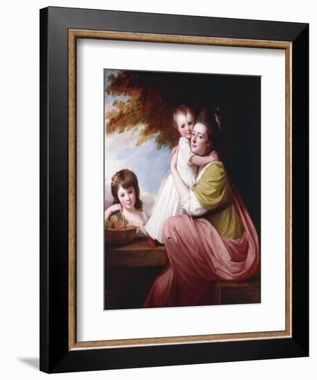 Group Portrait of Dorothy Stables and Her Daughters-George Romney-Framed Giclee Print