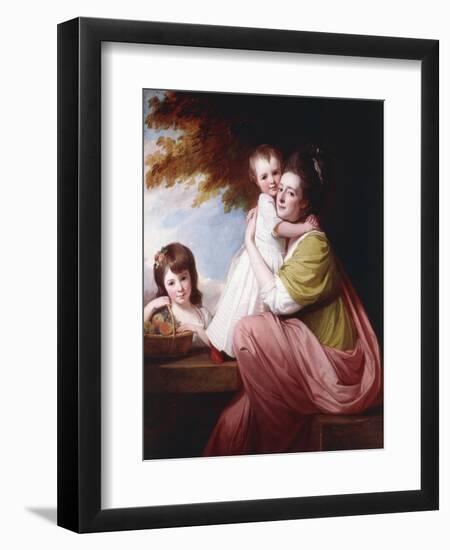 Group Portrait of Dorothy Stables and Her Daughters-George Romney-Framed Giclee Print