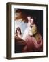 Group Portrait of Dorothy Stables and Her Daughters-George Romney-Framed Giclee Print