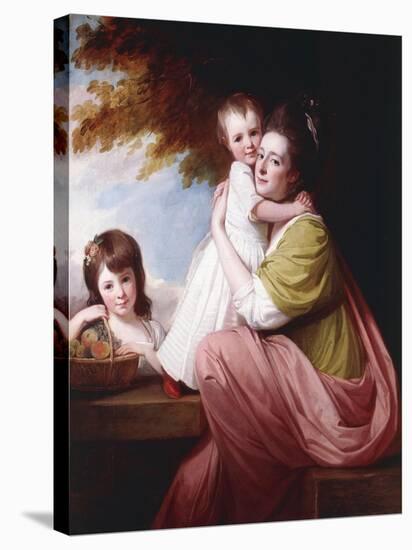 Group Portrait of Dorothy Stables and Her Daughters-George Romney-Stretched Canvas