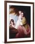 Group Portrait of Dorothy Stables and Her Daughters-George Romney-Framed Giclee Print