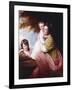 Group Portrait of Dorothy Stables and Her Daughters-George Romney-Framed Giclee Print