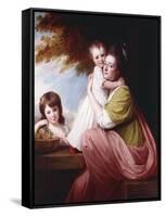 Group Portrait of Dorothy Stables and Her Daughters-George Romney-Framed Stretched Canvas