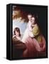 Group Portrait of Dorothy Stables and Her Daughters-George Romney-Framed Stretched Canvas