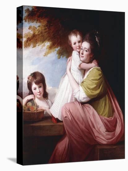 Group Portrait of Dorothy Stables and Her Daughters-George Romney-Stretched Canvas