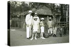 Group Portrait of Europeans and Locals, Sierra Leone, 20th Century-null-Stretched Canvas