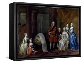 Group Portrait of Frederick, Prince of Wales, with His Brother the Duke of Cumberland and their…-William Aikman-Framed Stretched Canvas