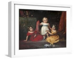 Group Portrait of John Scott, Later 3rd Earl of Eldon, and His Sisters Lady Selina Scott and Lady…-Eden Upton Eddis-Framed Giclee Print