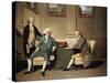 Group Portrait of Sergeant-At-Arms Bonfoy, His Son, and John Clementson, Sen-John Hamilton Mortimer-Stretched Canvas