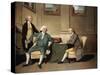 Group Portrait of Sergeant-At-Arms Bonfoy, His Son, and John Clementson, Sen-John Hamilton Mortimer-Stretched Canvas