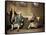 Group Portrait of Sergeant-at-Arms Bonfoy, His Son, and John Clementson-John Hamilton Mortimer-Framed Stretched Canvas