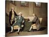 Group Portrait of Sergeant-at-Arms Bonfoy, His Son, and John Clementson-John Hamilton Mortimer-Stretched Canvas