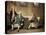 Group Portrait of Sergeant-at-Arms Bonfoy, His Son, and John Clementson-John Hamilton Mortimer-Stretched Canvas