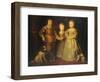 Group Portrait of the Children of King Charles I, Full Length-Sir Anthony Van Dyck-Framed Giclee Print