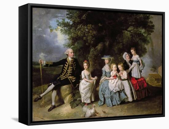 Group Portrait of the Colmore Family-Johann Zoffany-Framed Stretched Canvas