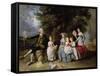 Group Portrait of the Colmore Family-Johann Zoffany-Framed Stretched Canvas