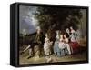 Group Portrait of the Colmore Family-Johann Zoffany-Framed Stretched Canvas