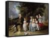 Group Portrait of the Colmore Family-Johann Zoffany-Framed Stretched Canvas