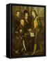 Group Portrait of the Four Brothers of William I-Wybrand de Geest-Framed Stretched Canvas