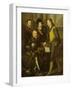 Group Portrait of the Four Brothers of William I-Wybrand de Geest-Framed Art Print