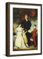 Group Portrait of the Hudson Family-William Owen-Framed Giclee Print