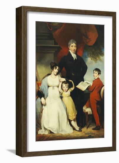 Group Portrait of the Hudson Family-William Owen-Framed Giclee Print