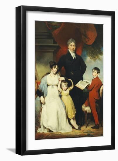 Group Portrait of the Hudson Family-William Owen-Framed Giclee Print