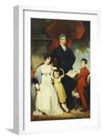 Group Portrait of the Hudson Family-William Owen-Framed Giclee Print