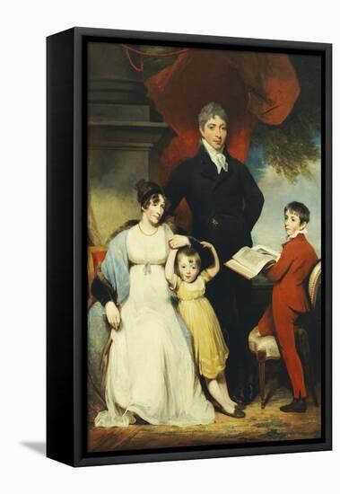 Group Portrait of the Hudson Family-William Owen-Framed Stretched Canvas