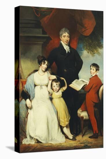 Group Portrait of the Hudson Family-William Owen-Stretched Canvas