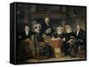 Group Portrait of the Regents and Regentesses of the Lepers Home of Amsterdam-Jan Adam Kruseman-Framed Stretched Canvas