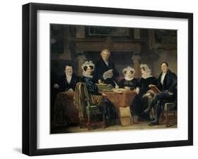 Group Portrait of the Regents and Regentesses of the Lepers Home of Amsterdam-Jan Adam Kruseman-Framed Art Print