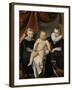 Group Portrait of Three Brothers-Thomas de Keyser-Framed Art Print
