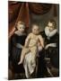 Group Portrait of Three Brothers-Thomas de Keyser-Mounted Art Print