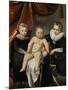 Group Portrait of Three Brothers-Thomas de Keyser-Mounted Art Print