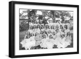 Group Portrait of Unidentified Little Girls-William Davis Hassler-Framed Photographic Print