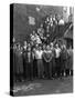 Group Portrait of Workers, Edgar Allens Steel Foundry, Sheffield, South Yorkshire, 1963-Michael Walters-Stretched Canvas