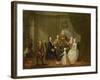 Group Portrait, Probably of the Raikes Family, c.1730-32-Gawen Hamilton-Framed Giclee Print