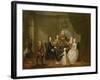 Group Portrait, Probably of the Raikes Family, c.1730-32-Gawen Hamilton-Framed Giclee Print