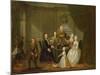 Group Portrait, Probably of the Raikes Family, c.1730-32-Gawen Hamilton-Mounted Giclee Print