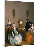 Group Preparing to Go to a Masked Ball-Giuseppe Gobbis-Mounted Giclee Print
