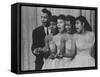 Group Singing on "American Bandstand"-null-Framed Stretched Canvas