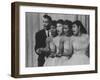 Group Singing on "American Bandstand"-null-Framed Photographic Print