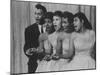 Group Singing on "American Bandstand"-null-Mounted Photographic Print