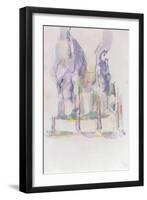 Groupe d'Arbres, c.1895-1900-Paul Cézanne-Framed Giclee Print