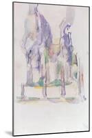 Groupe d'Arbres, c.1895-1900-Paul Cézanne-Mounted Giclee Print