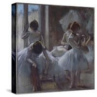 Groupe de danseuses-Edgar Degas-Stretched Canvas